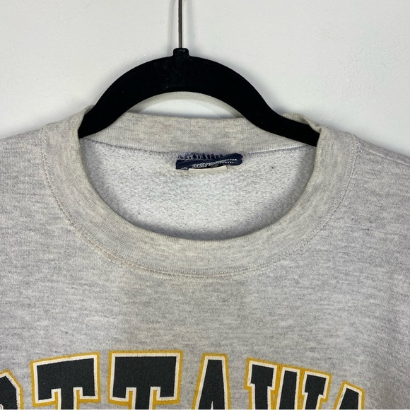 Vintage Ottawa Jansport Grey Gray Retro 90s Crewneck Sweatshirt - Picture 3 of 4